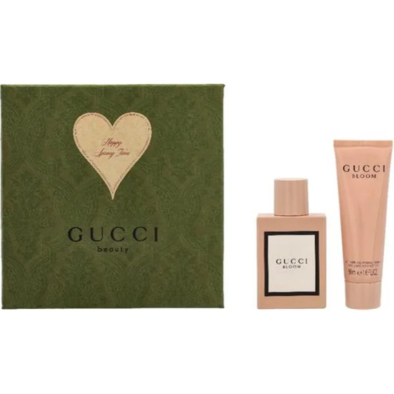 Gucci  Bloom Eau De Parfum Spray 1.6 oz & Body Lotion 1.6 oz