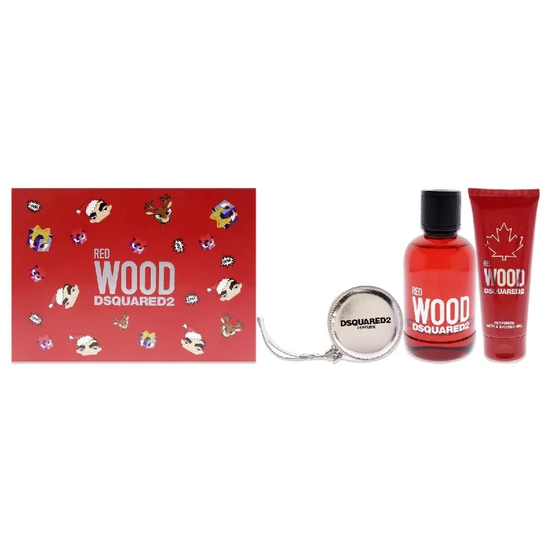 Dsquared2  Red Wood Gift Set for Women - 3 Piece