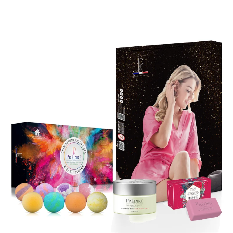 Invigorating & Relaxation Bath Set-Pink Robe/Passion Fruit