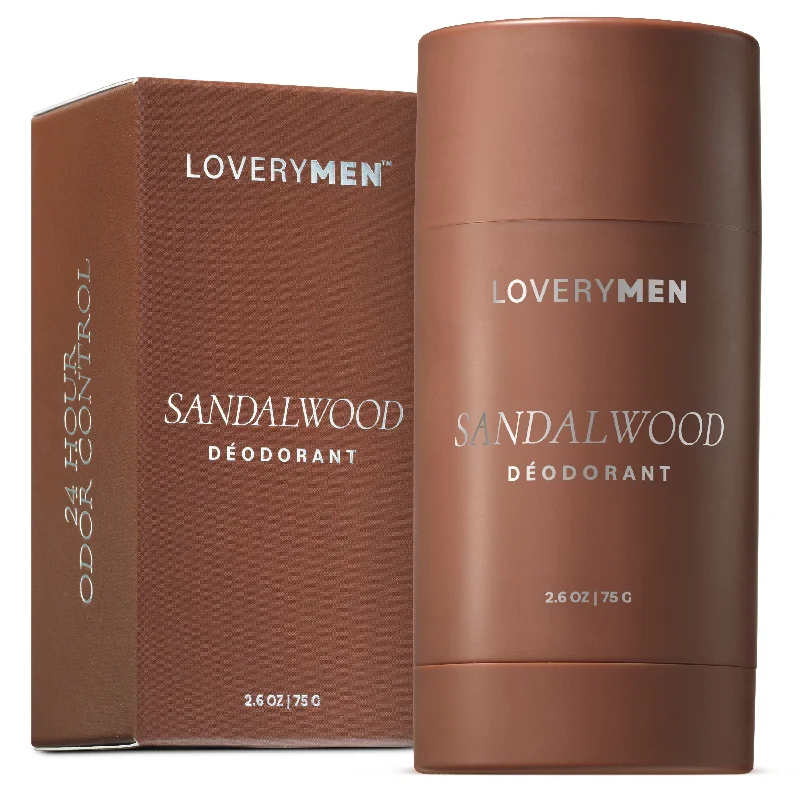 Men's Sandalwood Deodorant Stick, Anti-Perspirant 2.6oz