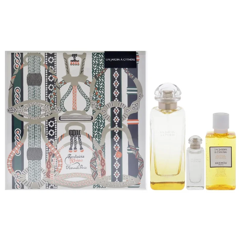 Hermes  Un Jardin A Cythere Gift Set for Unisex - 3 Piece