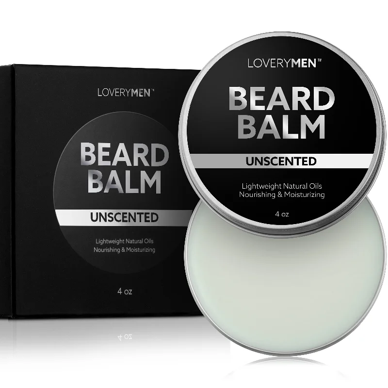 LOVERYMEN Unscented Beard Balm - 4 oz