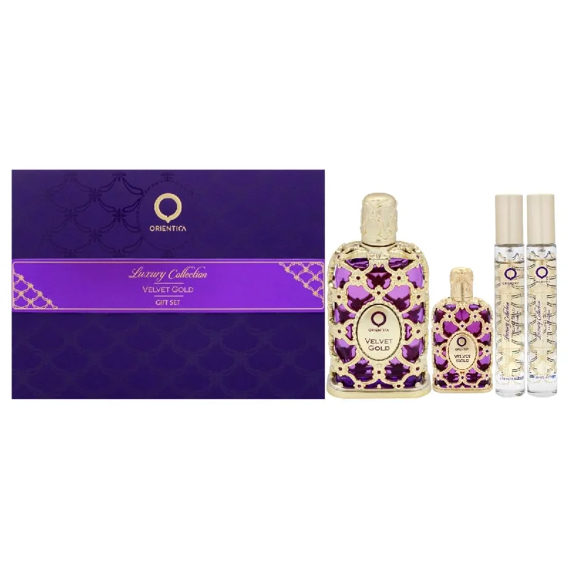 Orientica  Velvet Gold Gift Set for Women - 4 Piece