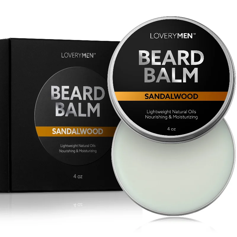 LOVERYMEN Sandalwood Scented  Beard Balm - 4 oz