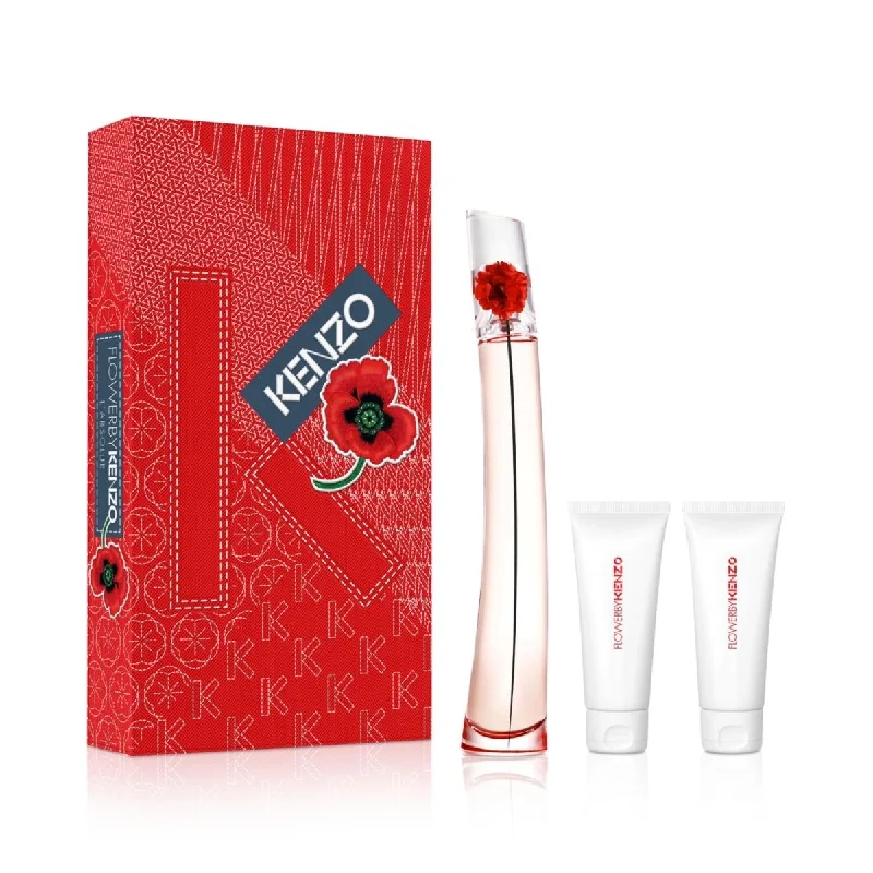 Kenzo  Flower Parfum Gift Set for Women - 3 Piece