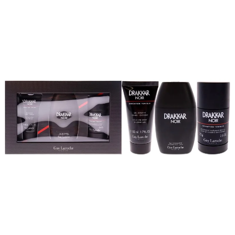 Guy Laroche  3 Piece Drakkar Noir Gift Set for Men