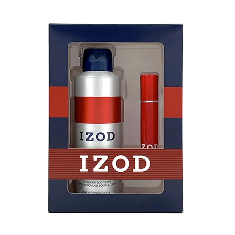 Izod Red Deo Collection Gift Set .5 Oz Edt & 6.8 Oz Body Spray