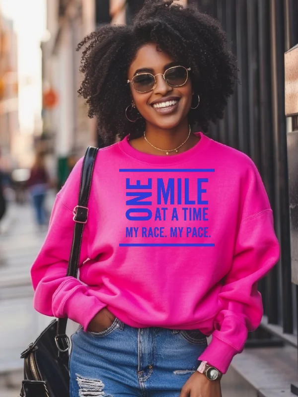 Your Race Your Pace  Crewneck Sweatshirt