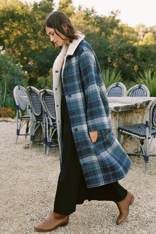 The Eleanor Coat | Rain Plaid