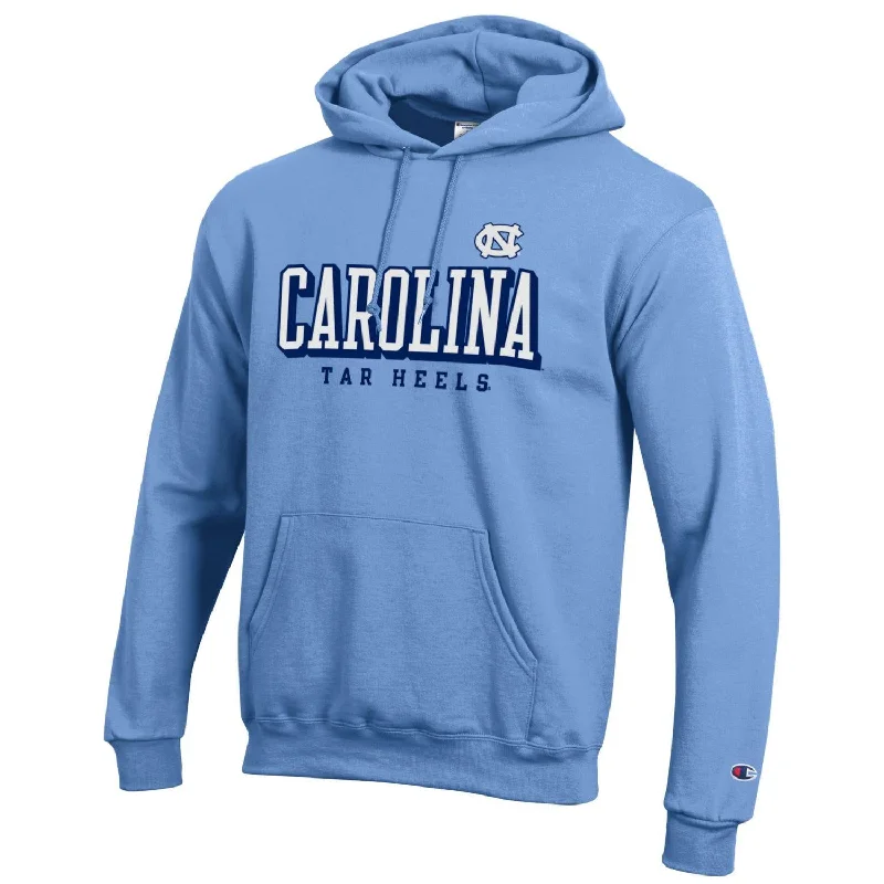 Carolina Tar Heels Embroidered Hoodie in Carolina Blue