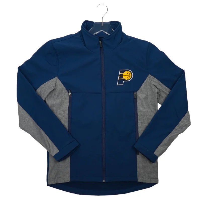 Adult Indiana Pacers Team Player Full-Zip Soft Shell Jacket in Navy by G-III