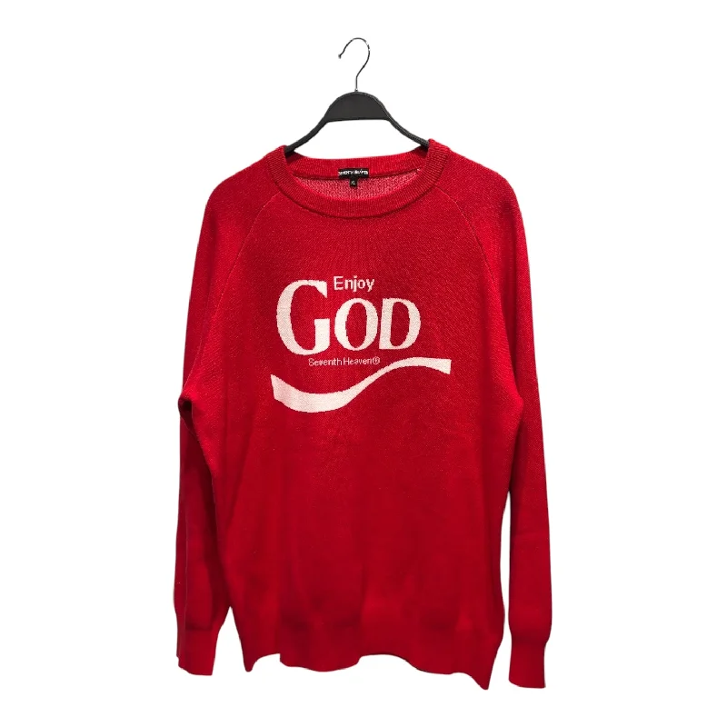 Seventh Heaven/Sweater/XL/Graphic/RED/ENJOY GOD