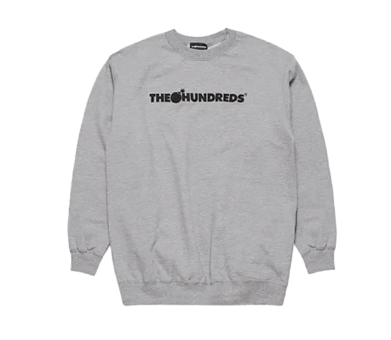 THE HUNDREDS CREWNECK CHARCOAL HEATHER - T17P102119