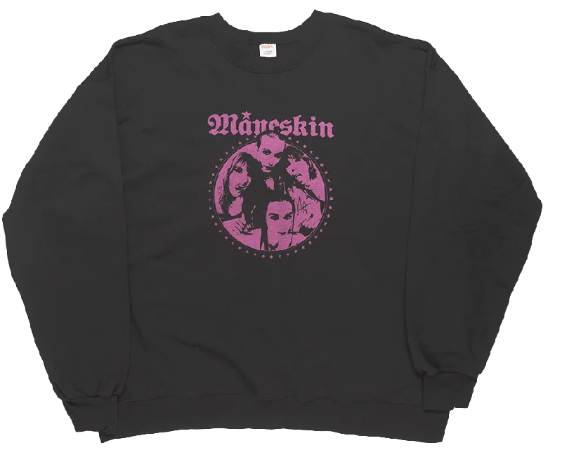 LICENSED MANESKIN CREWNECK BLACK - MS FISHEYE