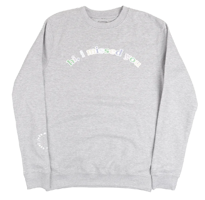 LICENSED JAKE MILLER CREWNECK GREY - MISS YOU