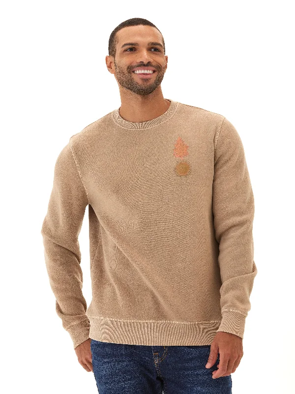 Mineral Wash Graphic Fleece Crew