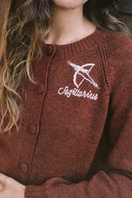 The Astral Cardigan | Sagittarius Garnet