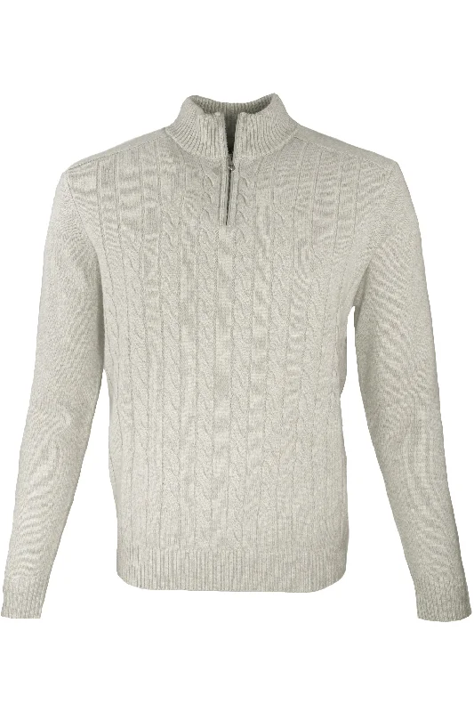 Raffi Cable Knit Sweater - Cloud