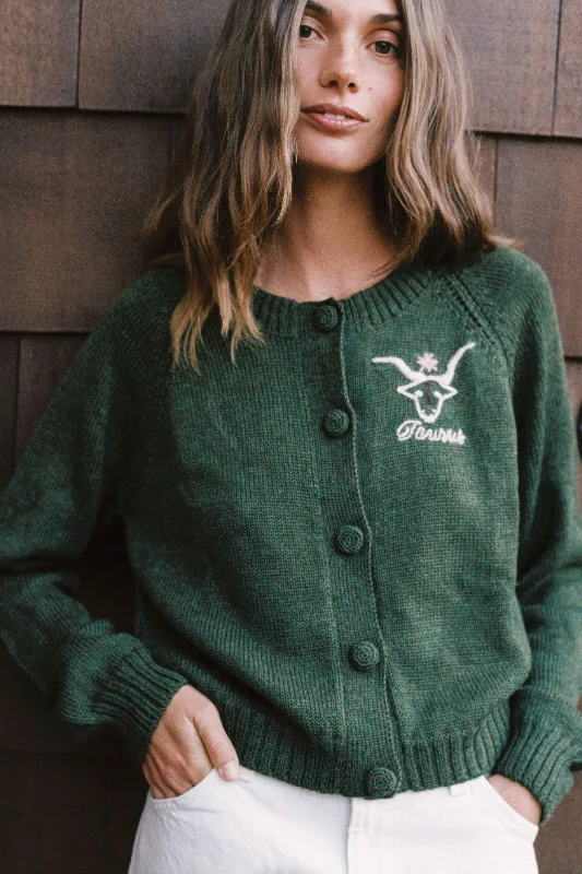 The Astral Cardigan | Taurus Emerald