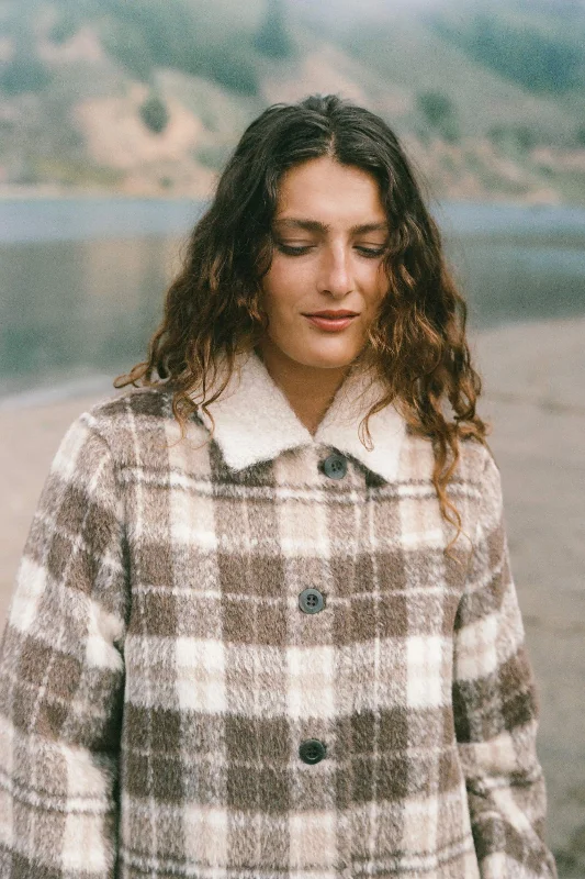 The Eleanor Coat | Wood Plaid