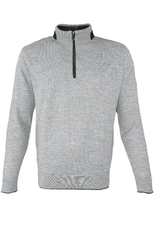 Inpore Quarter Zip Sweater - Gray