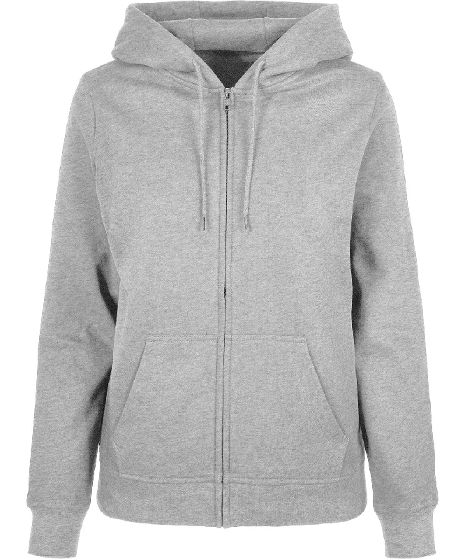 Heather Grey - Women’s basic zip hoodie