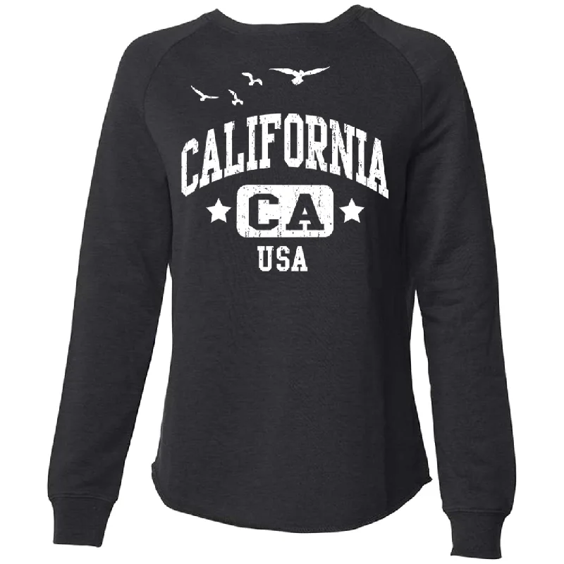 California USA Super Soft Crewneck Sweater