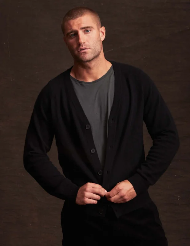 Cashmere Cardigan In Black