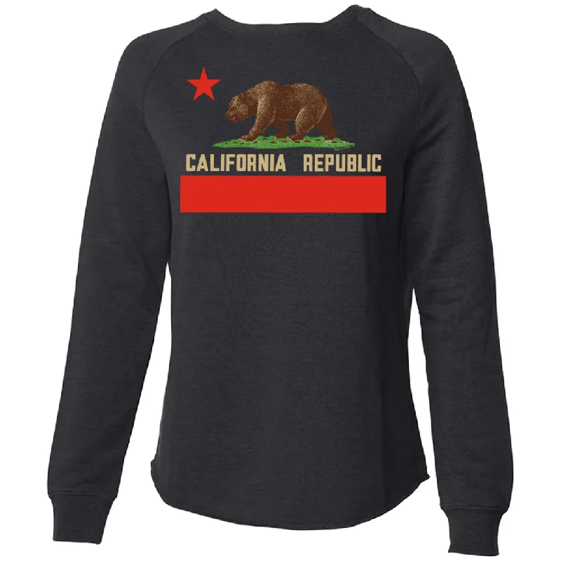 Don Pimentel California Republic Bear Flag Super Soft Crewneck Sweater