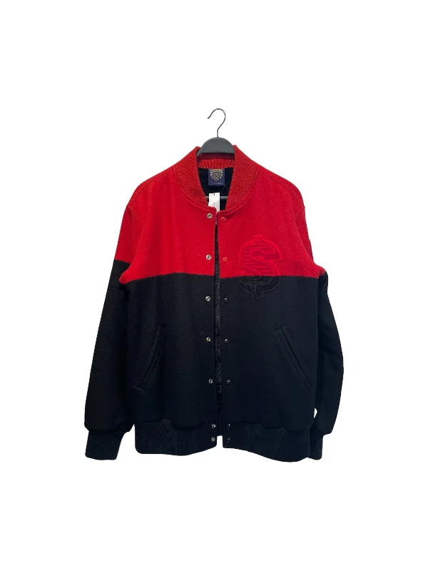 BILLIONAIRE BOYS CLUB/Jacket/XL/Wool/BLK/BLK & RED