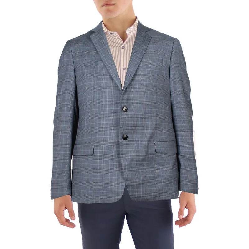 AX Armani Exchange Mens Wool Blend Suit Separate Two-Button Blazer