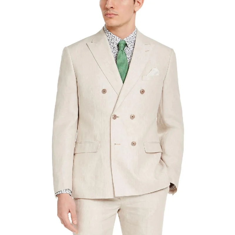 Bar III Mens Linen Slim Fit Suit Jacket