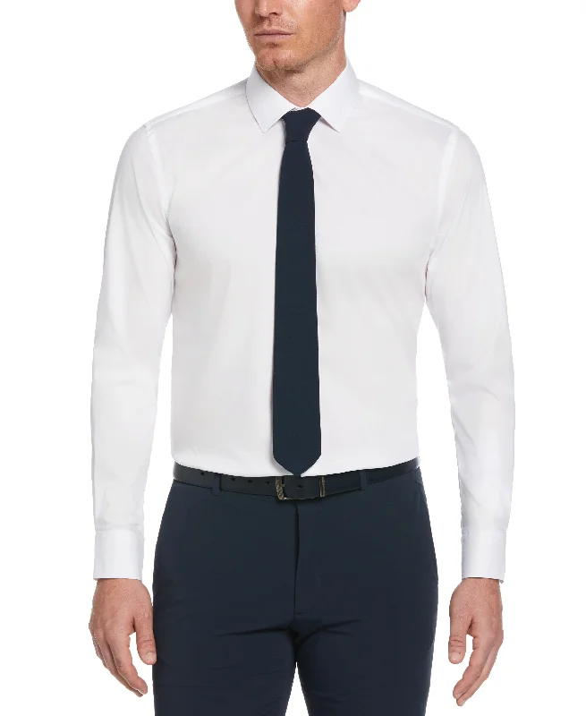 Slim Fit Solid Dress Shirt