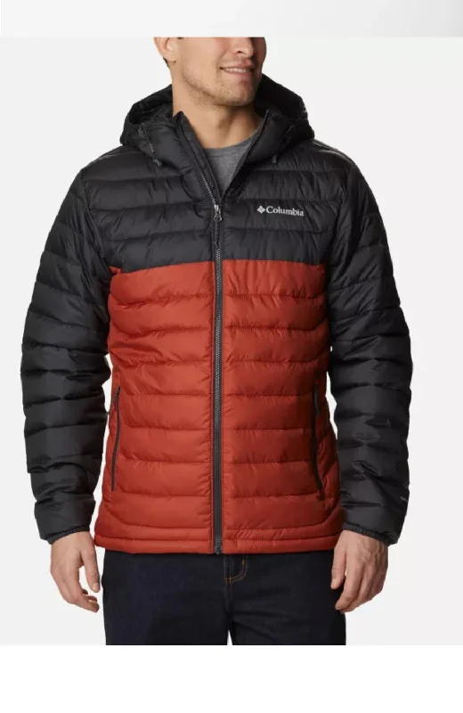 Powder Lite Hoodie Jacket In 850 - Warp Red Shark