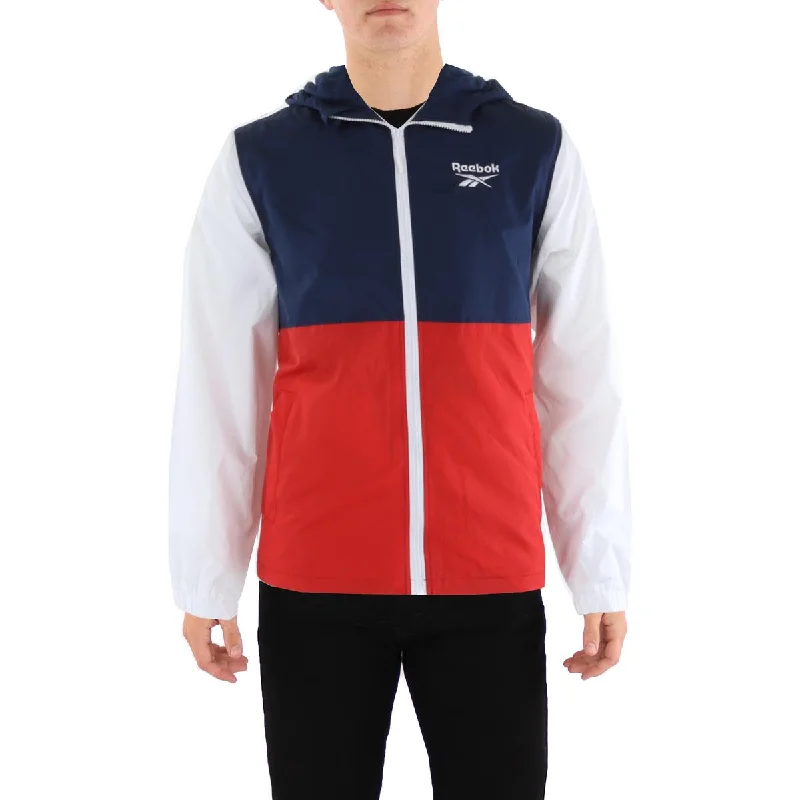 Reebok Mens Outdoor Athletic Windbreaker Jacket