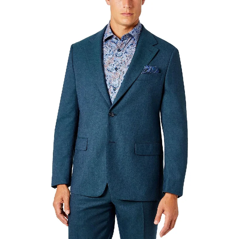 Tallia Mens Vector Wool Classic Fit Two-Button Blazer