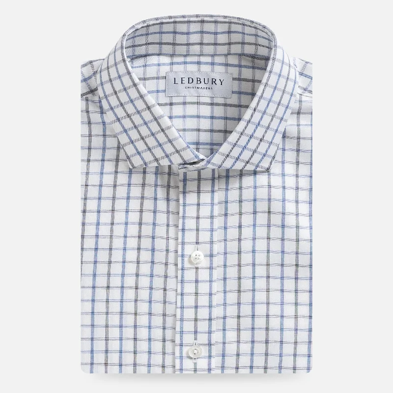 The Blue Suffield Check Custom Shirt