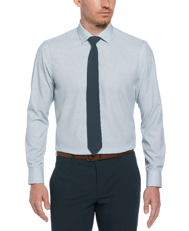 Slim Fit Total Stretch Mini Check Performance Dress Shirt