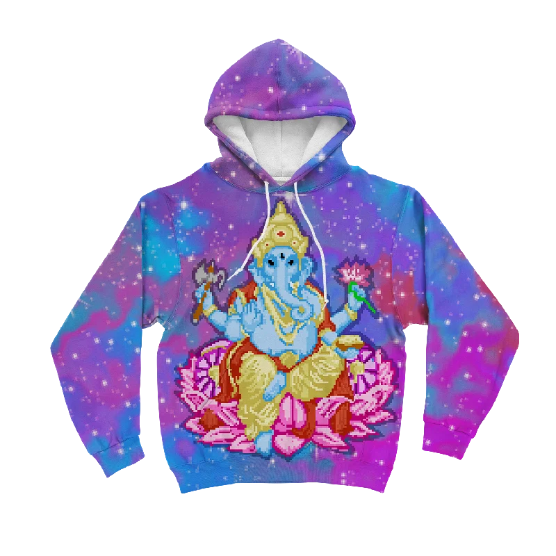 Pixel Ganesha All Over Print Unisex Hoodie