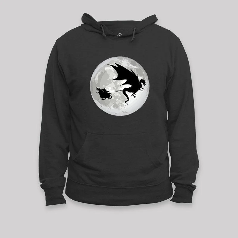 Christmas Santa Claus Moon Shadow Hoodie