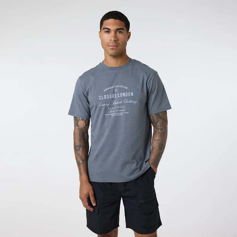 Layered Premium T-Shirt | Slate Grey