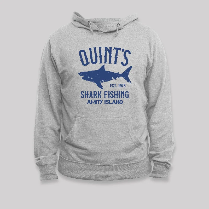 Quint's Shark Fishing Amity Island Nerd Hoodie