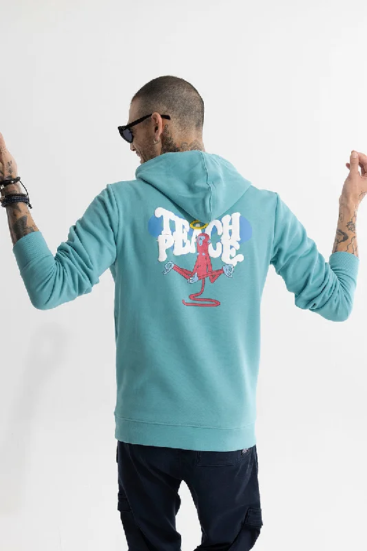 Teach Peace Blue Hoodie