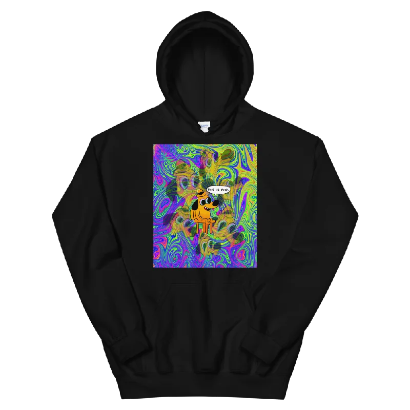 This Is Fine Graphic Hoodie