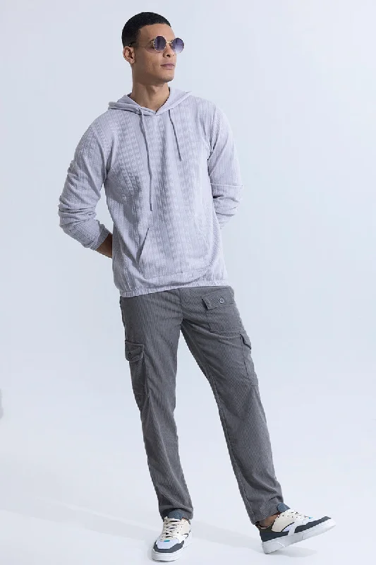 Vibrant Veins Grey Hoodie