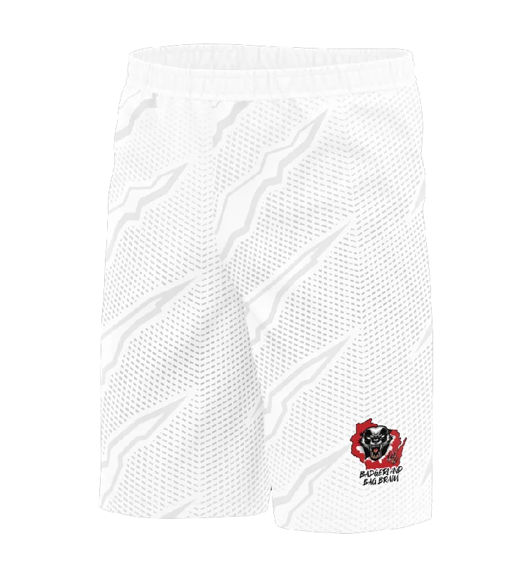 Badgerland Brawl Shorts White