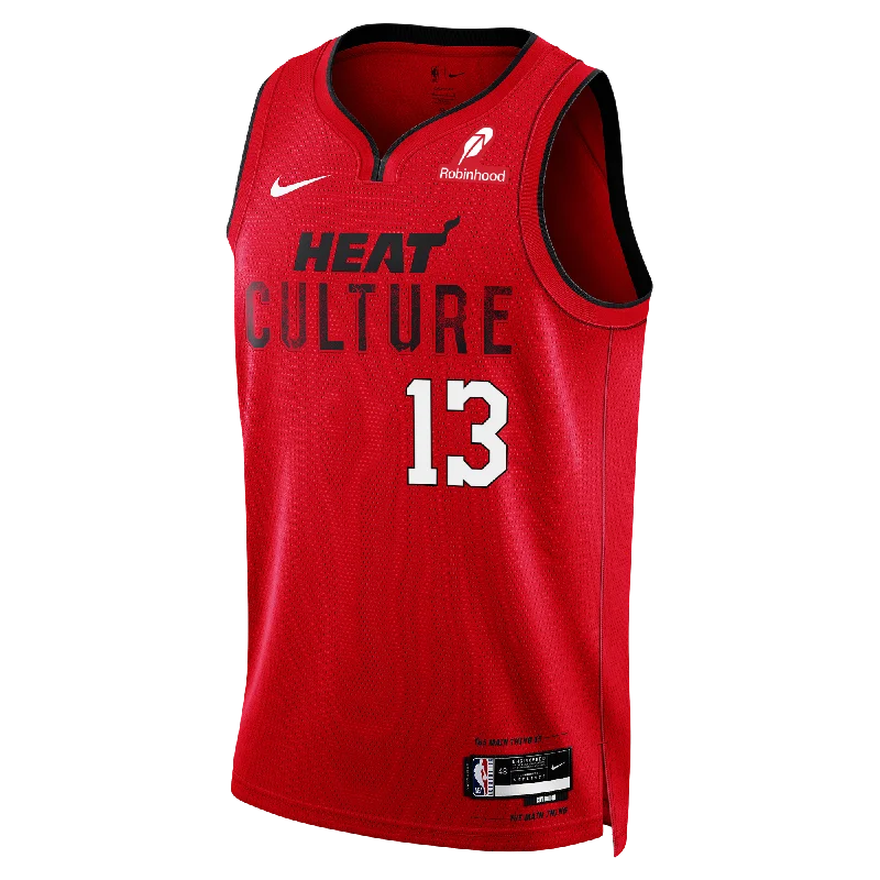 Bam Adebayo Nike HEAT Culture: Blood Red Swingman Jersey