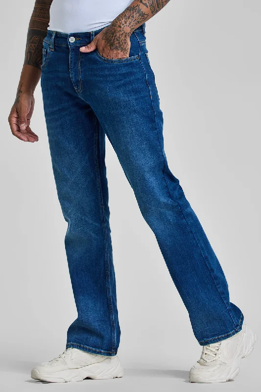 Blue Bootcut Jeans