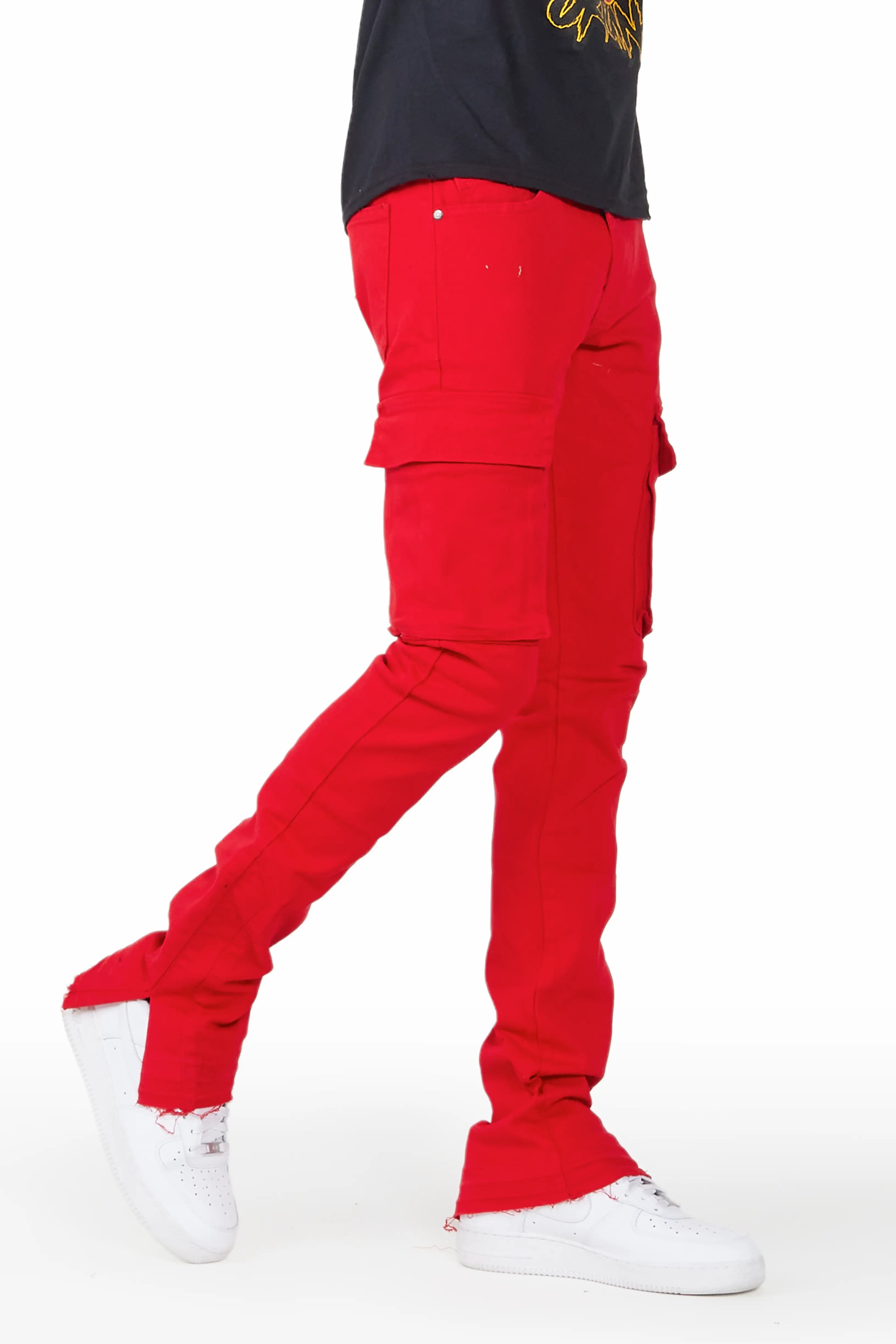 Sherif Red Cargo Jean