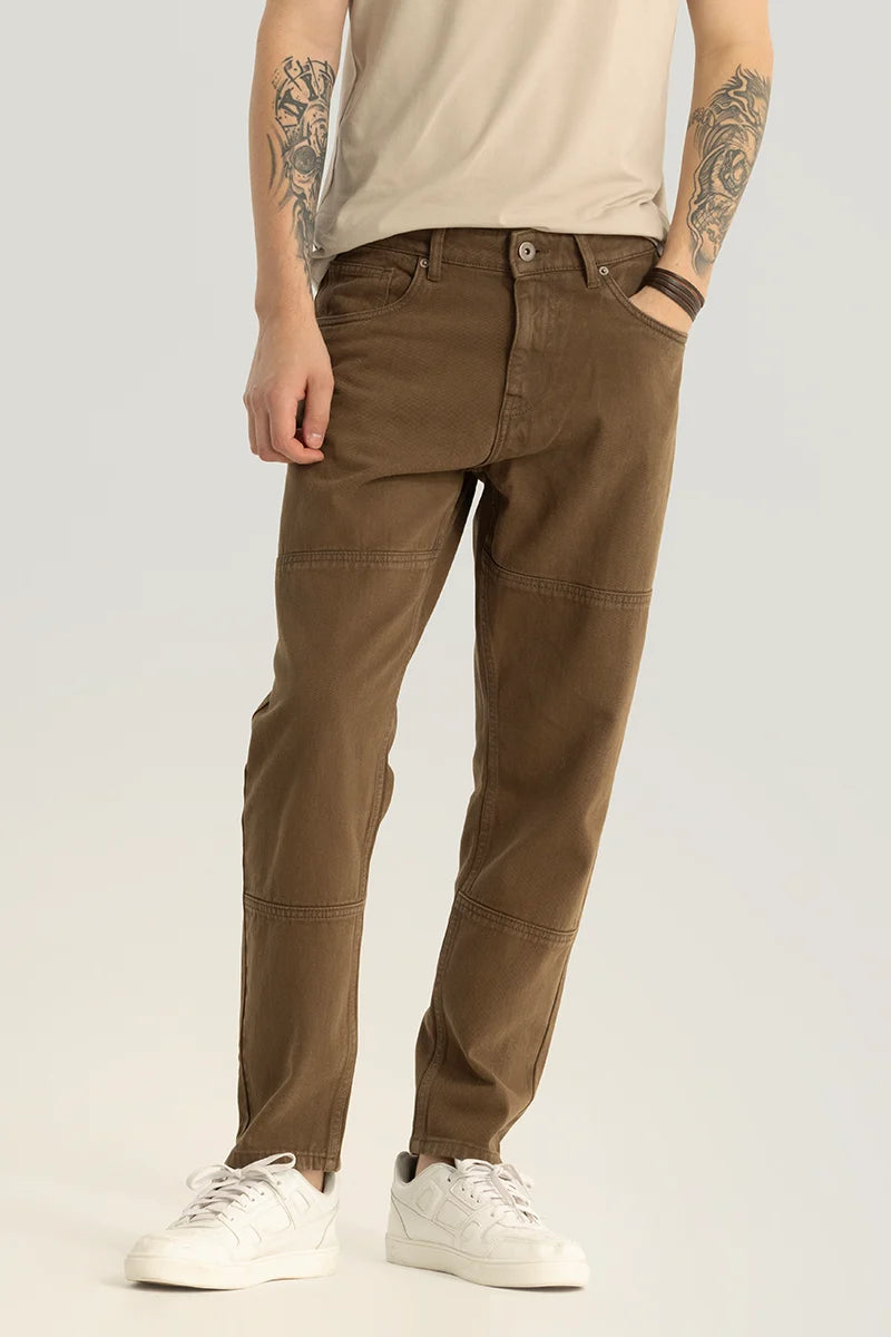 Trendstitch Brown Baggy Fit Jeans